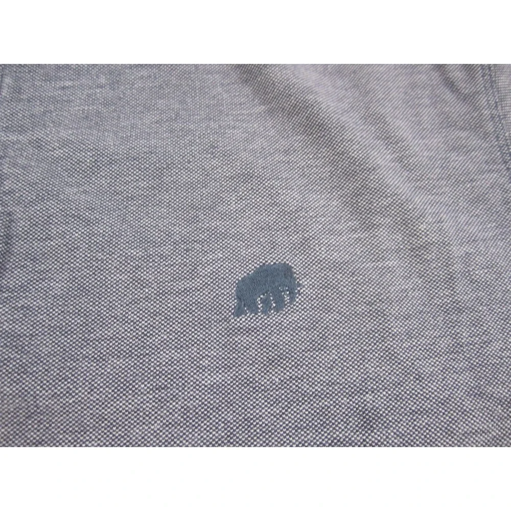 Banana Republic Shirt Mens XL Gray‎ Blue Short Sleeve Casual Collared Cotton